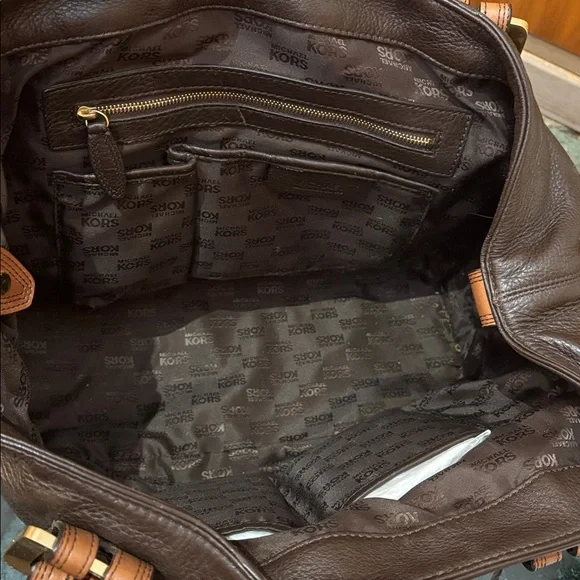 Michael Kors real Brown Leather shoulder Bag - Picture 3 of 6